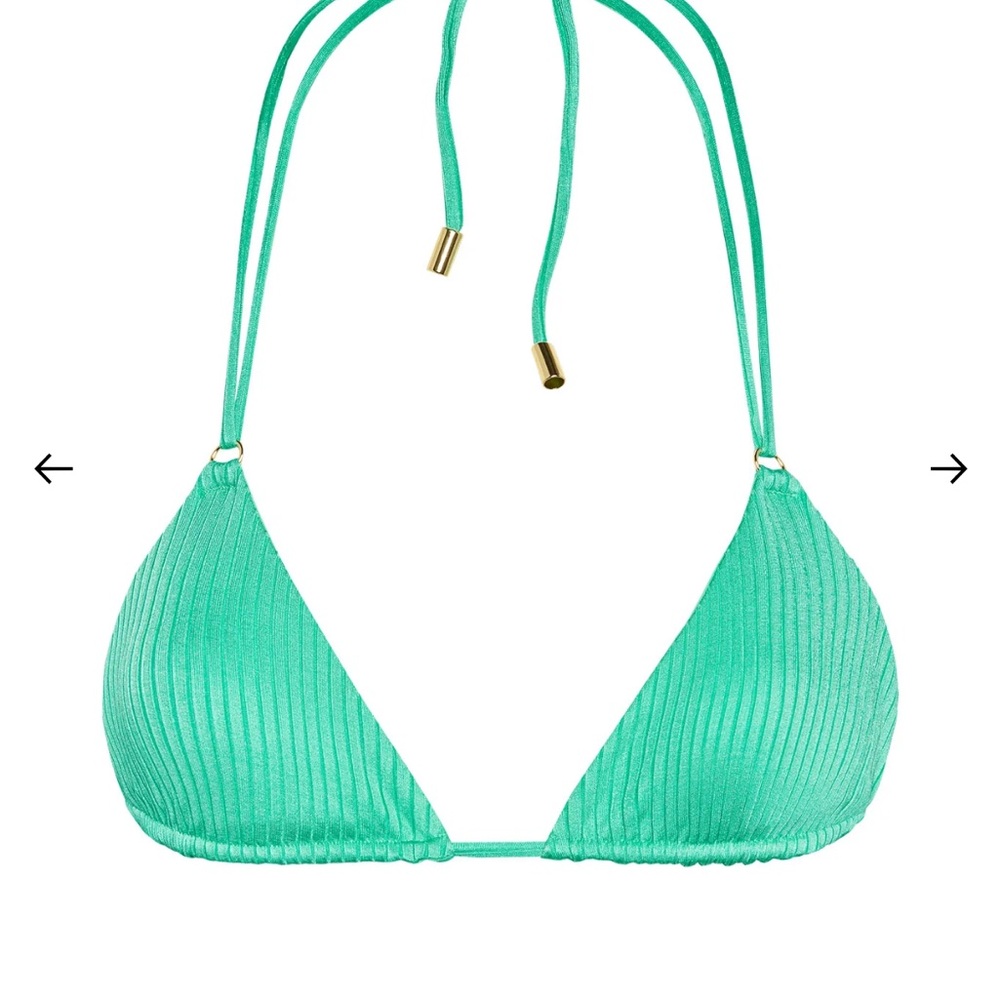 Green Halter Bikini Top